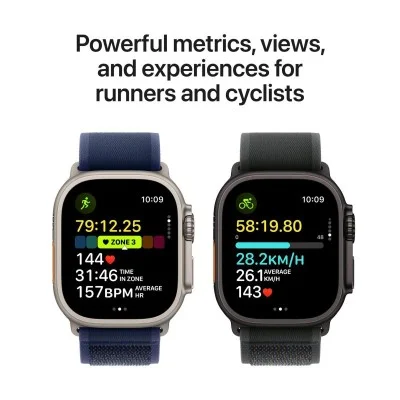 Apple Watch Ultra 2 Gps + Cellular 49Mm Black Titanium Case With Black Trail Loop - S/M